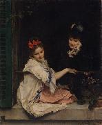 Raimundo de Madrazo y  Garreta Women at a Window (nn02) France oil painting artist